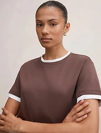 Charlie Contrast Layered Tee