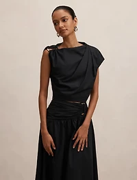 Dottie Petite Draped Hardware Top