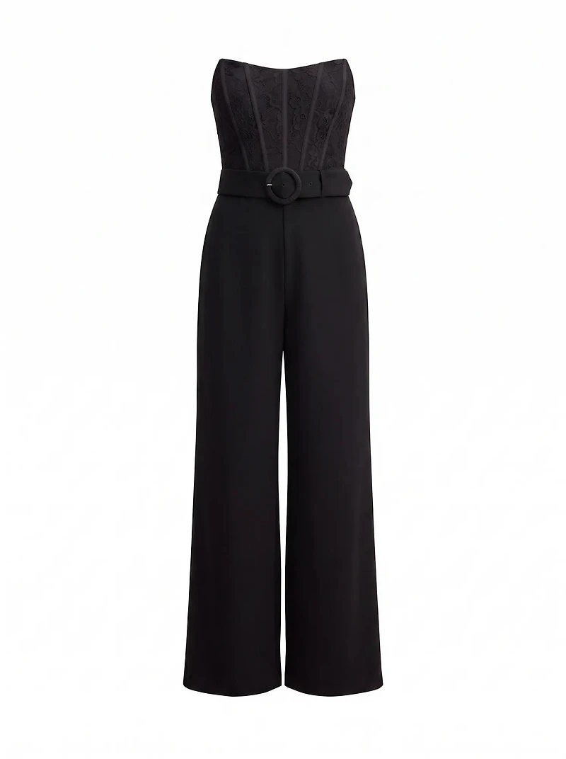 Ivy Strapless Lace Jumpsuit