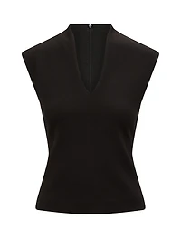 Monroe Crepe V-Neck Tank