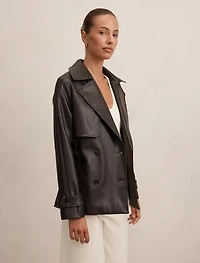 Payton Short PU Trench
