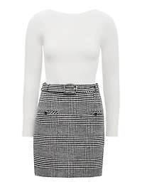 Sabina 2-in-1 Knit Mini Dress