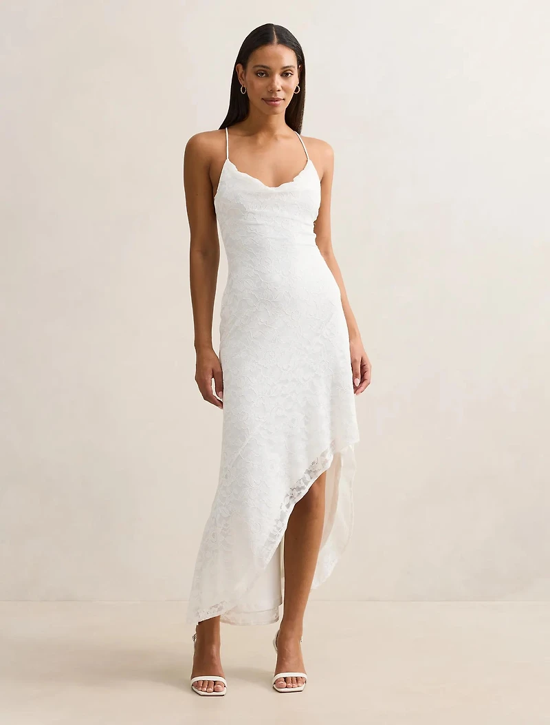 Desiree Lace Asym Dress