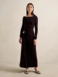 Maya Long Sleeve Ruffle Maxi