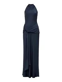 Abby Halter Satin Maxi