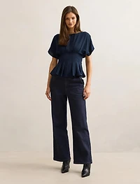 Wren Pleat Detail Top