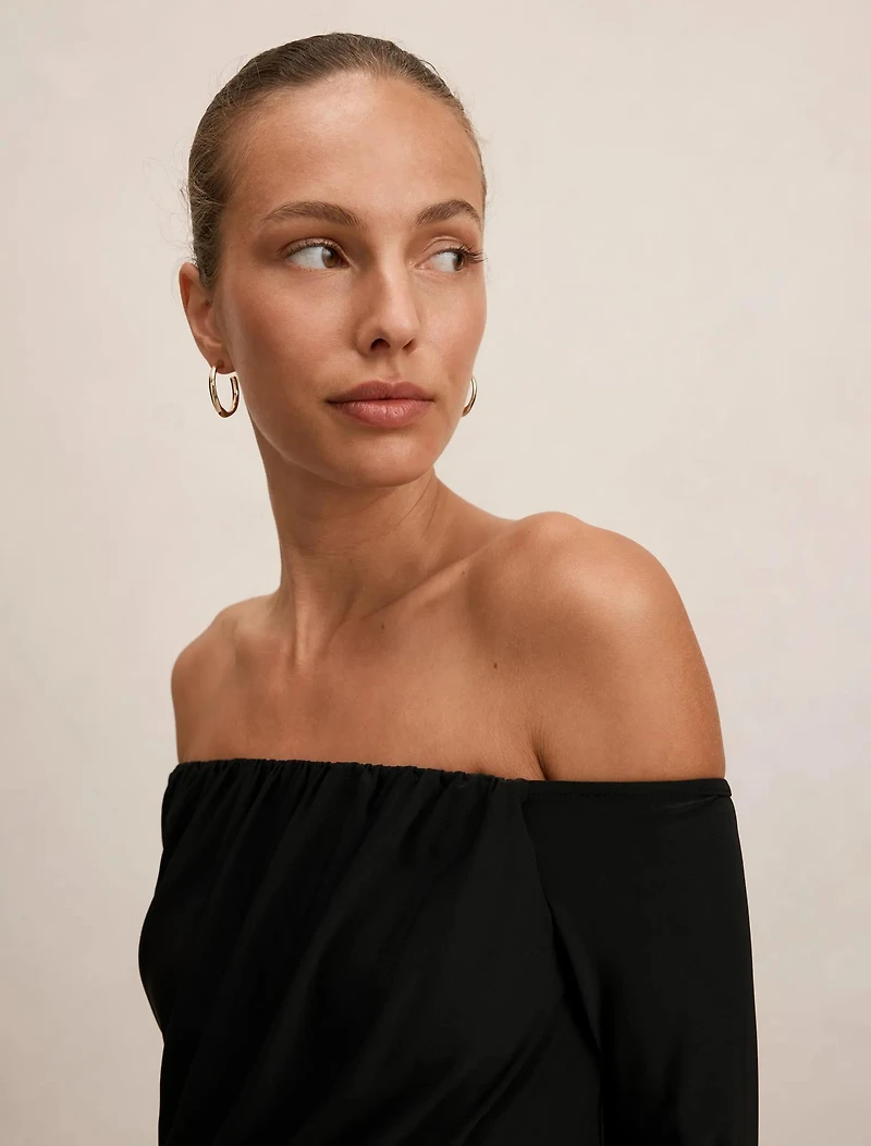 Dallas Draped Long Sleeve