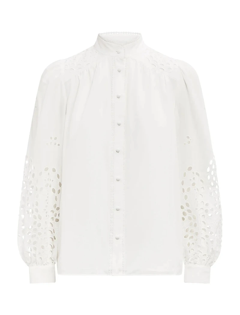 Sutton Embroidered Detail Blouse