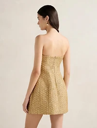 Charlie Tweed Strapless Mini