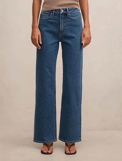 Nicki Mid Rise Straight Jean