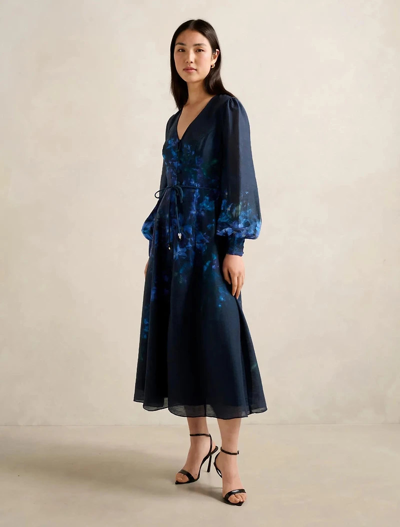 Kahlani Printed Midi Dress