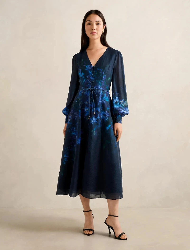 Kahlani Printed Midi Dress