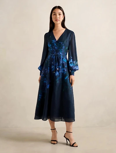 Kahlani Printed Midi Dress