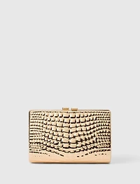 Mariam Metal Texture Clutch