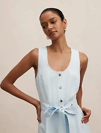 Priscilla Petite Button Down Midi