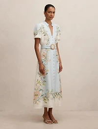 Briana Petite Printed Shirt Dress