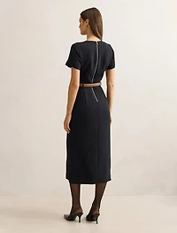 Bailee Belted Tailored Midi