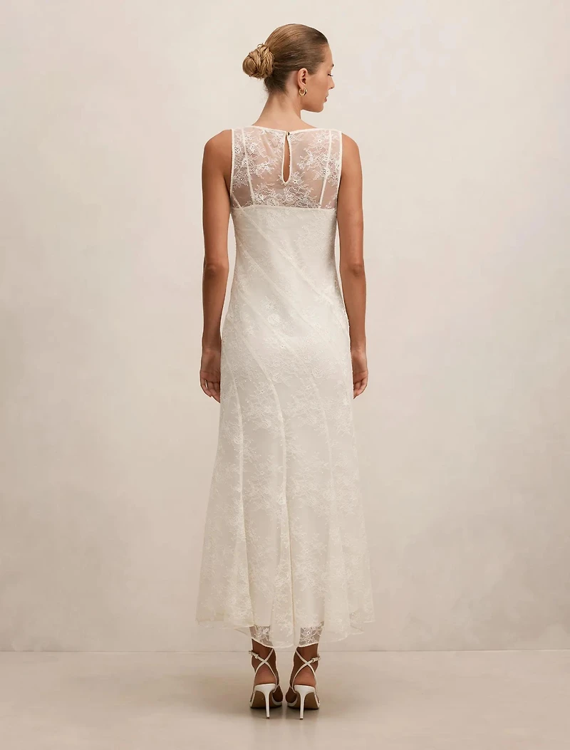 Jenna Panelled Lace Dress