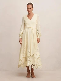 Ashlee Embroidered Long Sleeve Maxi
