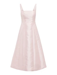 Kayla Structured Satin Midi Dress