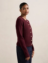 May Petite Crew Neck Cardigan