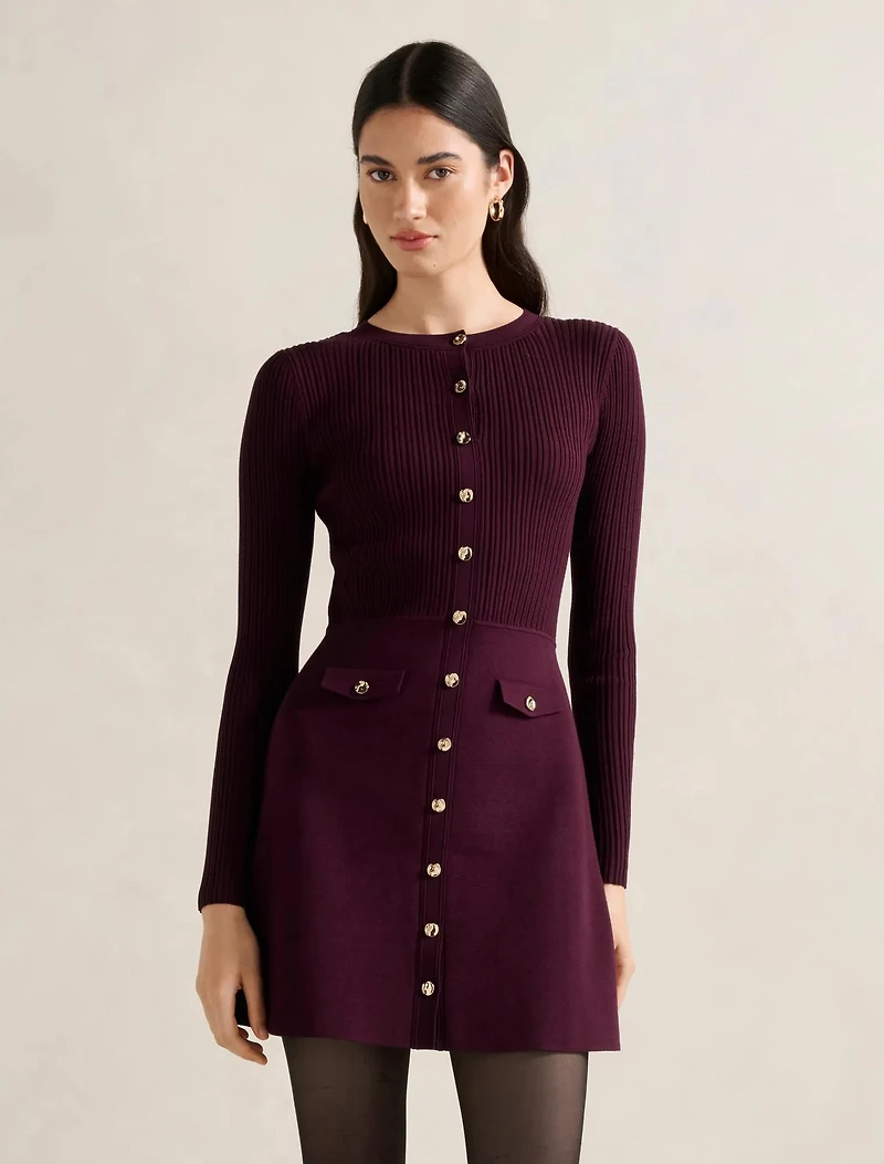 Issie L/S Knit Mini Dress