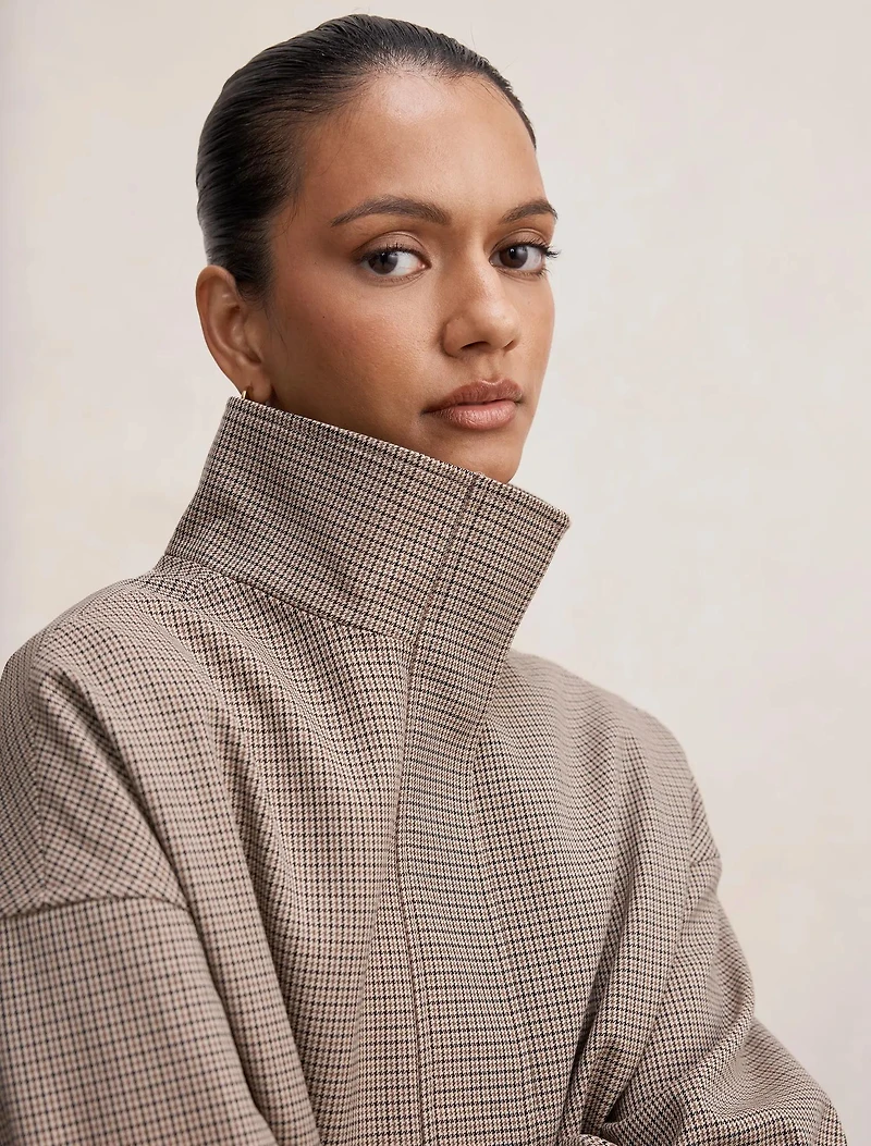 Hazel Petite Funnel Neck Jacket