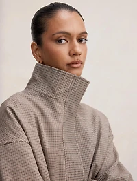 Hazel Petite Funnel Neck Jacket