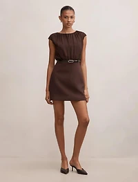 Quinn Gathered Bodice Mini Dress