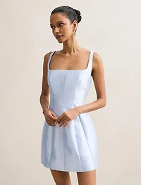 Kaitlyn Petite Structured Satin Mini