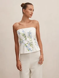 Soleil Placement Print Top