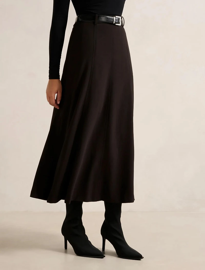 Celine Belted Midi Skirt