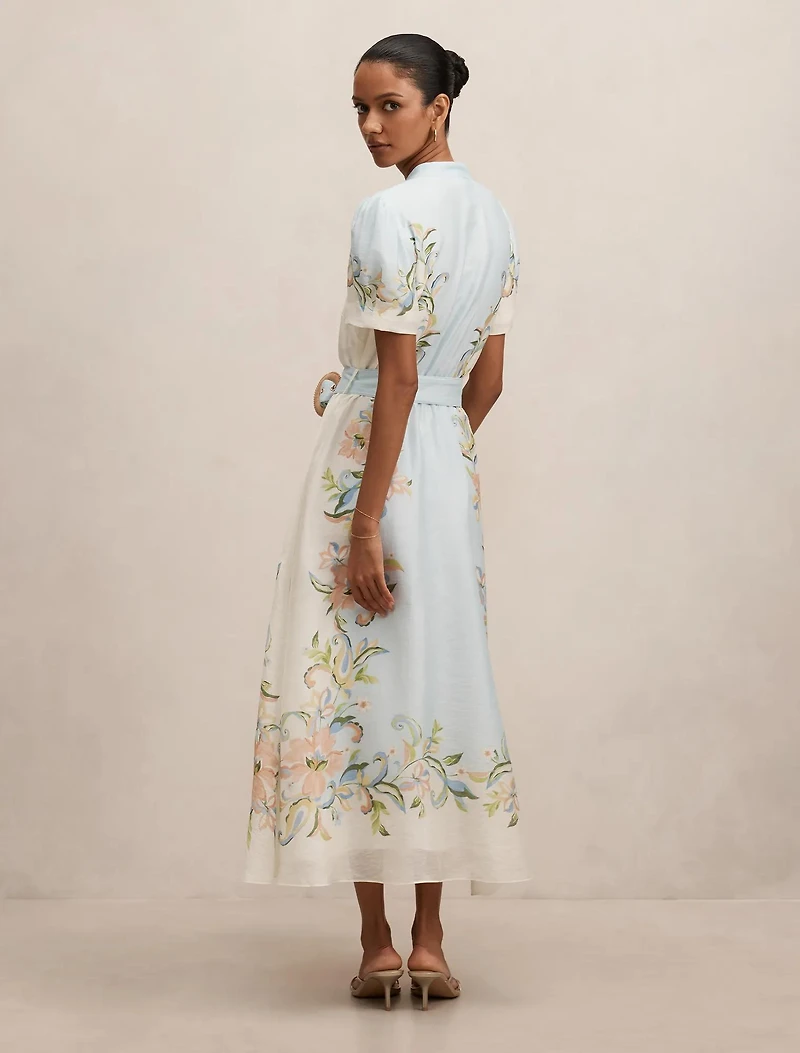 Briana Petite Printed Shirt Dress