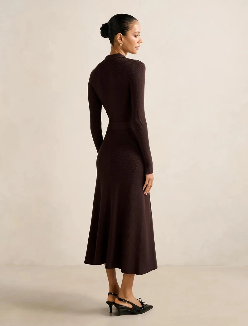 Kelani Petite Belted Midi Dress