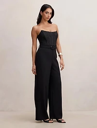 Ivy Strapless Lace Jumpsuit