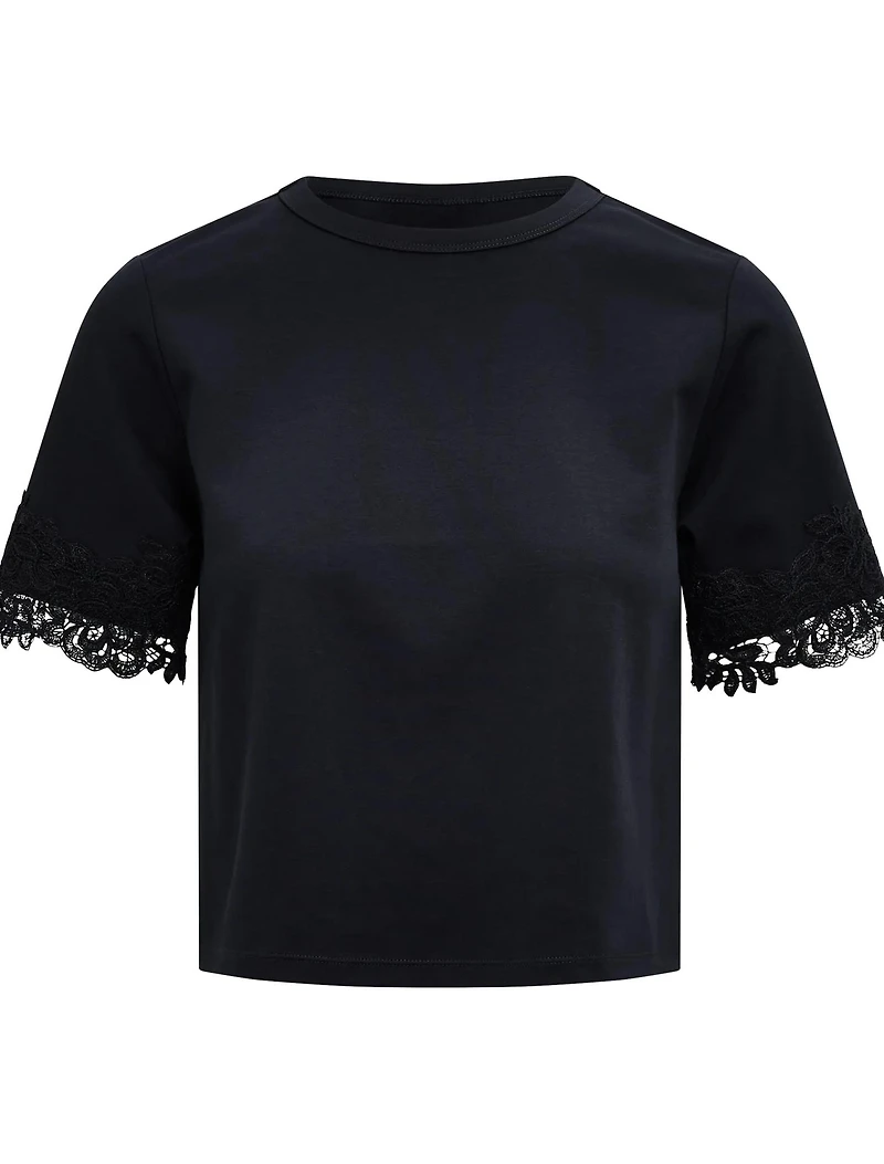 Rosemary Lace Trim Tee