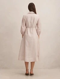 Maisy Silk Blend Shirt Dress