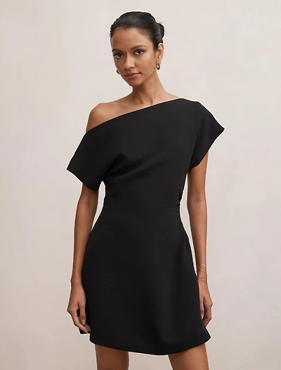 Danielle Petite Asymmetrical Mini Dress