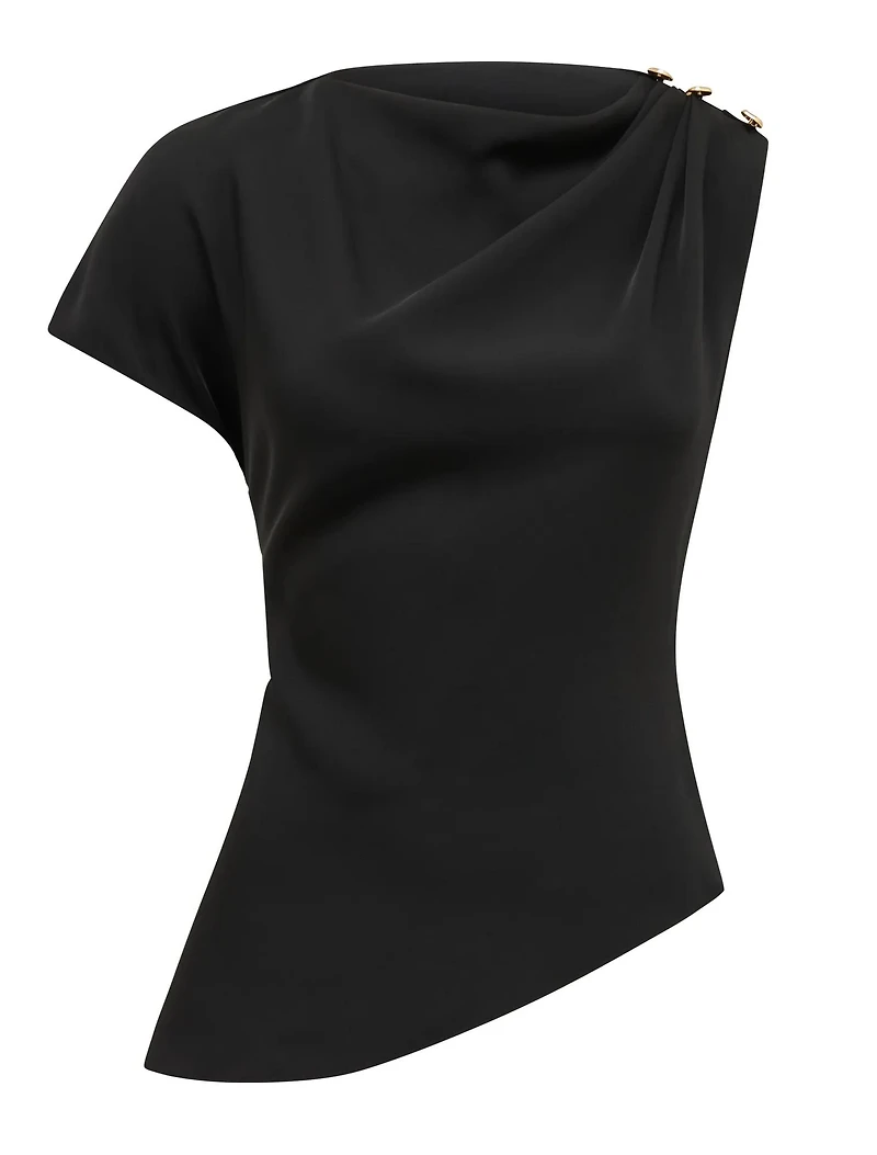 Aubery Asymmetric Draped Top