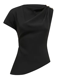 Aubery Asymmetric Draped Top