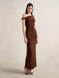 Vivian Asymmetric Twist Maxi Dress