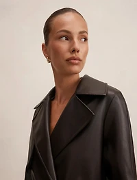 Payton Short PU Trench
