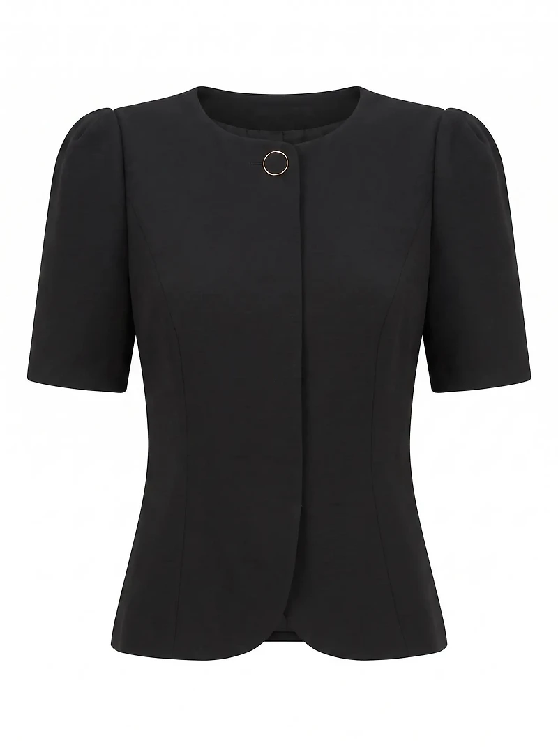 Josie One Button Tailored Blouse