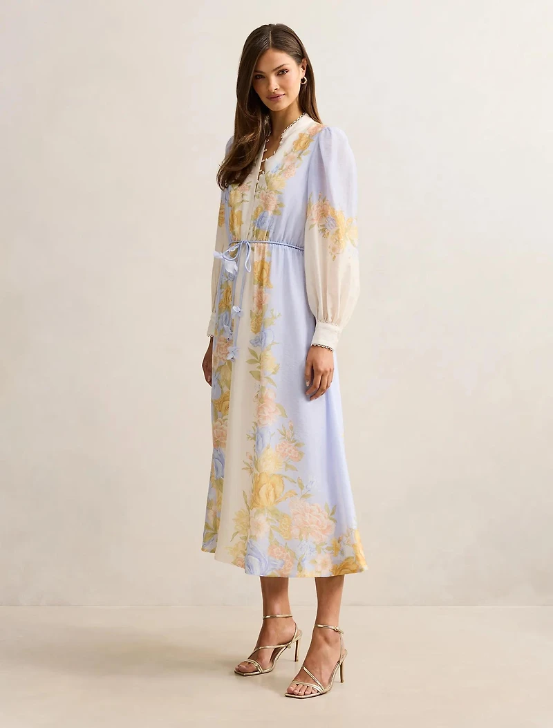 Christina Placement Print Midi