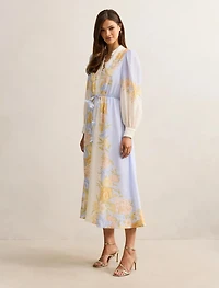 Christina Placement Print Midi