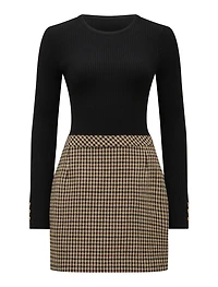 Aisha 2-in-1 Knit Mini Dress