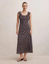 Paige Ruffle Midi Dress