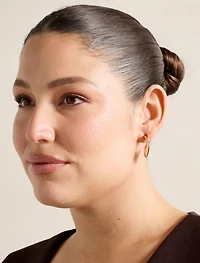 Signature Vanessa Organic Large Hoop Earrings