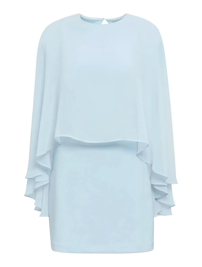 Irena Sheer Cape Mini Dress