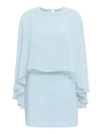 Irena Sheer Cape Mini Dress
